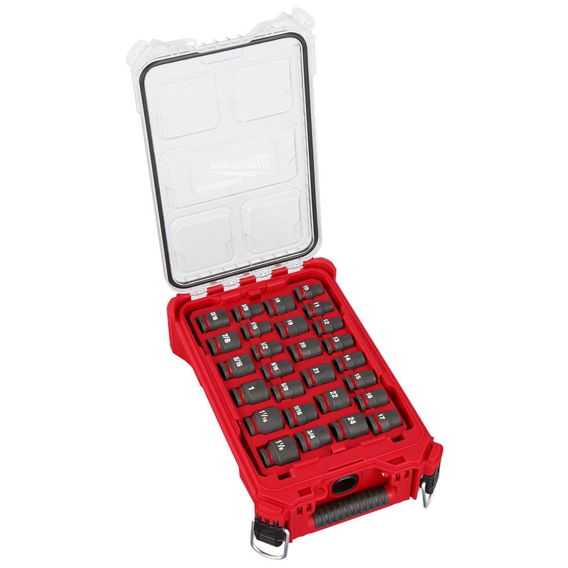 SHOCKWAVE Impact Duty Socket 1/2 Dr 27PC SAE/MM PACKOUT Set