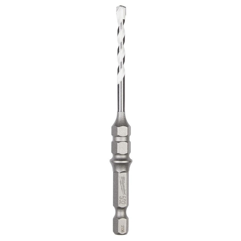 5/32" x 2" x 4" SHOCKWAVE Impact Duty Carbide Multi-Material Drill Bit for Concrete Screws