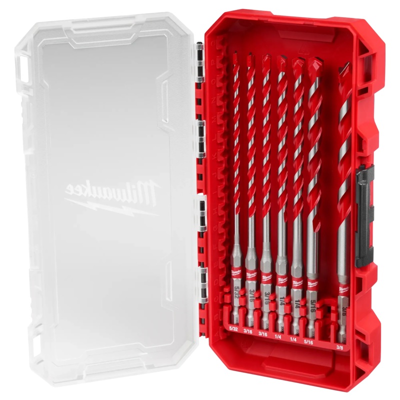 7PC. SHOCKWAVE Impact Duty Carbide Hammer Drill Bit Set