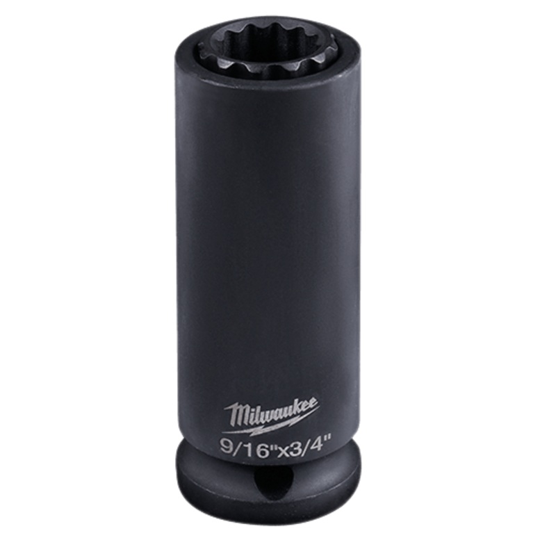 9/16" & 3/4" SHOCKWAVE Lineman's 2-in-1 12 Point Socket
