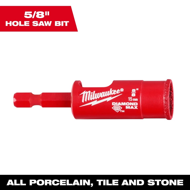 Milwaukee 5/8" Diamond Max Hole Saw Bit
