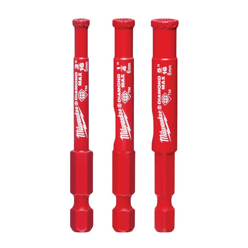 Milwaukee Diamond Max Hole Saw Bit Set - 3PC