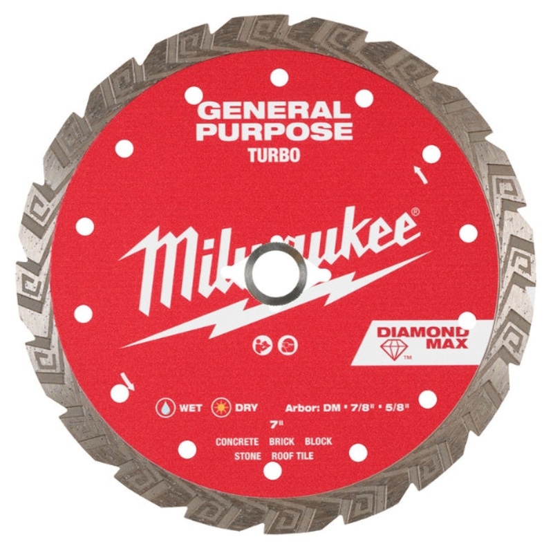 7" DIAMOND MAX Turbo, General Purpose Diamond Blade