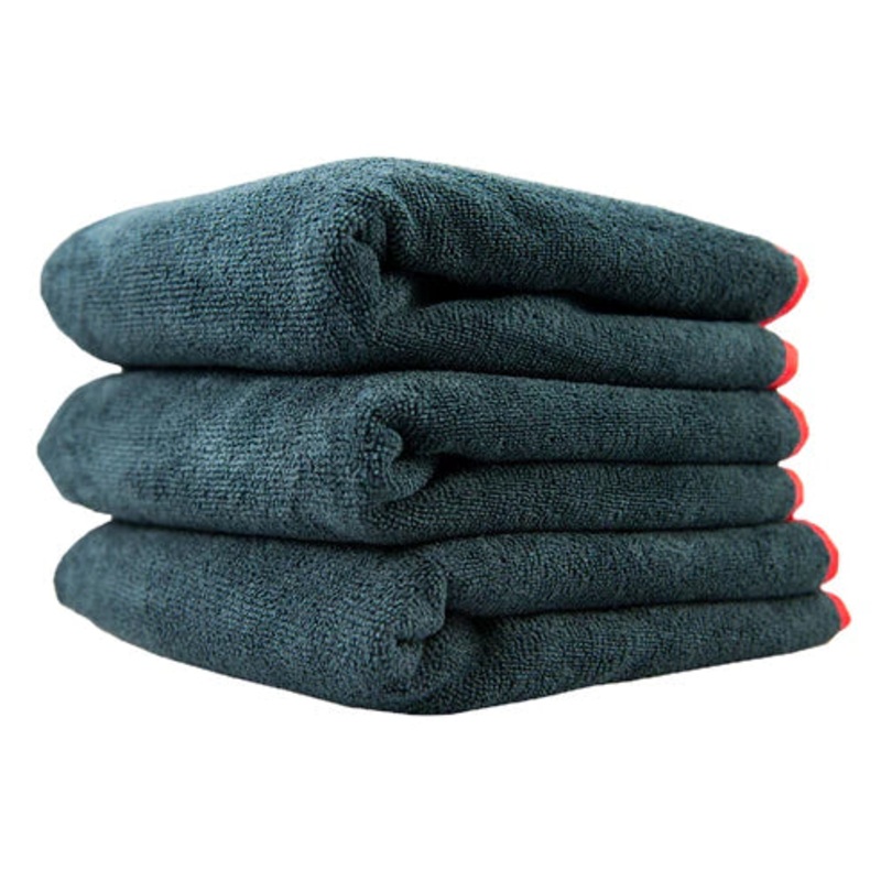 Premium Red Line Microfiber Towel 3-Pack