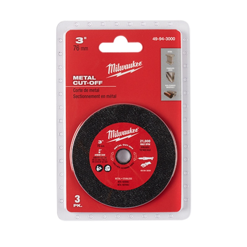 3 in. Metal Cut Off Wheel 3 pk