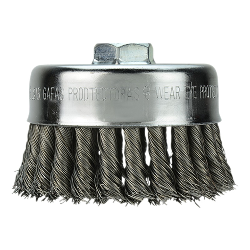4 in. Carbon Steel Crimped Wire Cup Brush