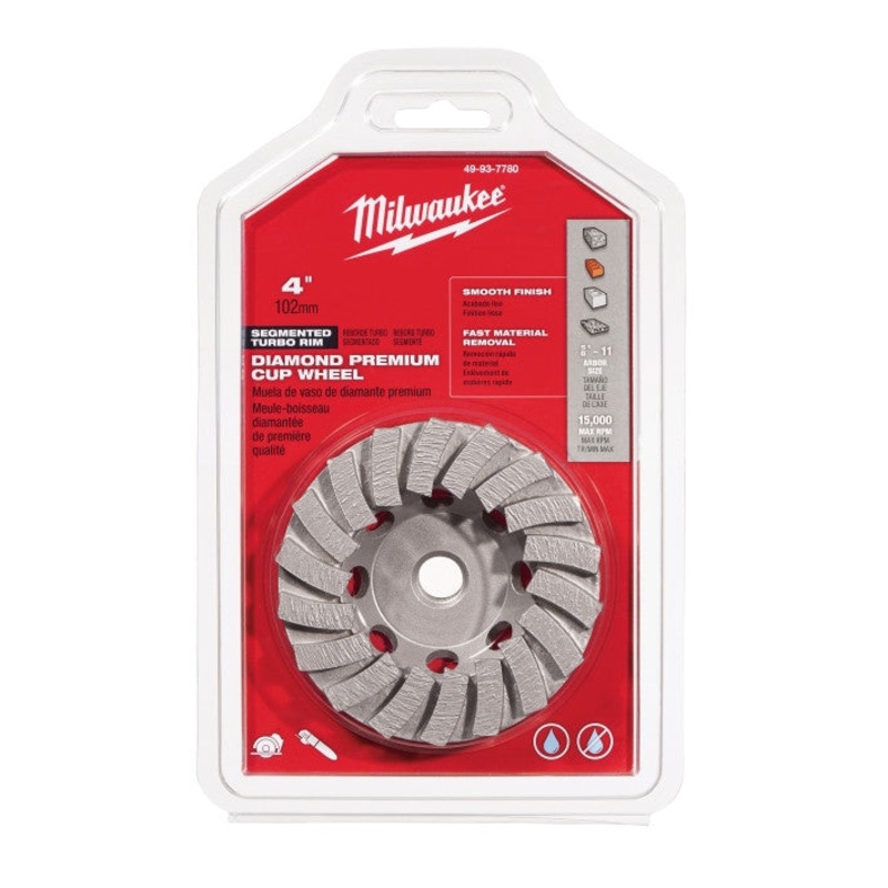 4 in. Diamond Cup Wheel Segmented-Turbo